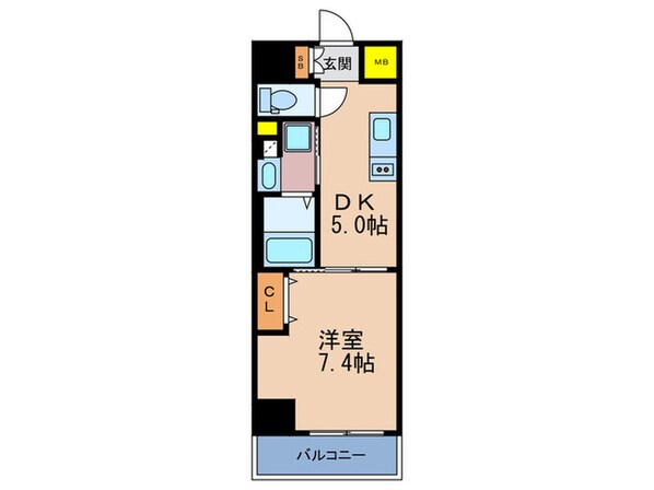 ボヌール梅田の物件間取画像